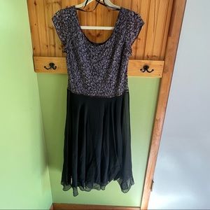 Beaded Cap Sleeve Dress